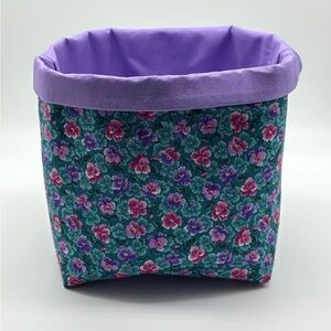 Handmade Gift Storage Basket Spring Decor Floral Decor Flower Basket